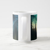 Bergsee/Hütte unter den Sternen Jumbo-Tasse (Rückseite)