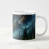 Bergsee/Hütte unter den Sternen Jumbo-Tasse (Rechts)