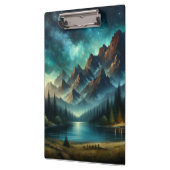 Bergsee/Hütte unter den Sternen Klemmbrett (Links)