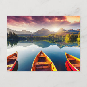 Bergsee im Nationalpark Hohe Tatra 3 Postkarte