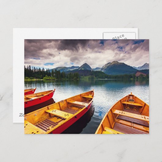 Bergsee im Nationalpark Hohe Tatra Postkarte (Vorne/Hinten)
