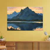 Bergsee Landschaft Leinwanddruck (Insitu (Wohnzimmer))