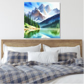 Bergsee Landschaft Leinwanddruck (Insitu (Schlafzimmer))