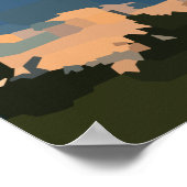 Bergsee Landschaft Poster (Ecke)