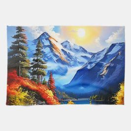 Bergsee: Landschaftliche Sicht Geschirrtuch