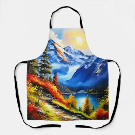 Bergsee: Landschaftliche Sicht Schürze