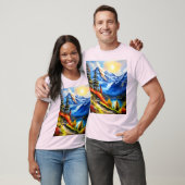 Bergsee: Landschaftliche Sicht T-Shirt (Unisex)