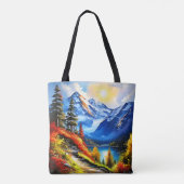 Bergsee: Landschaftliche Sicht Tasche (Rückseite)