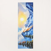 Bergsee: Landschaftliche Sicht Yogamatte (Rückseite)