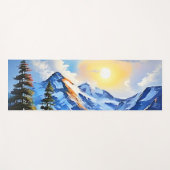 Bergsee: Landschaftliche Sicht Yogamatte (Vorderseite (Horizontal))