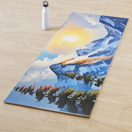 Bergsee: Landschaftliche Sicht Yogamatte