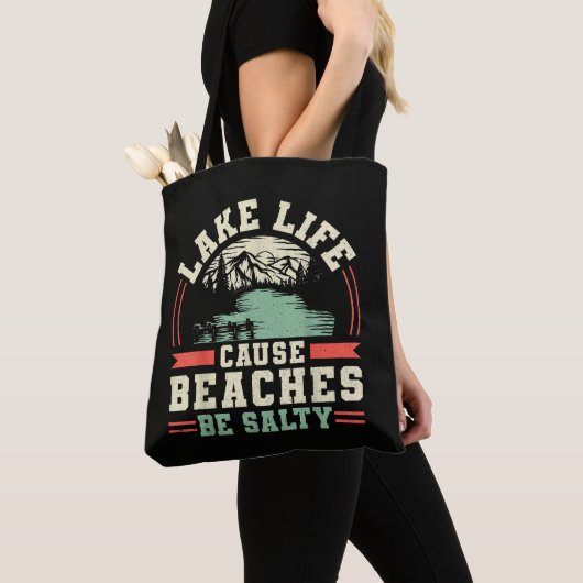 Bergsee-Leben-Because-Strände-sind-salzig Tasche (Von Nahem)