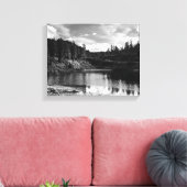 Bergsee Leinwanddruck (Insitu (Wohnzimmer))