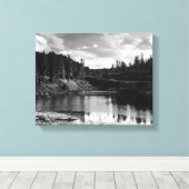 Bergsee Leinwanddruck (Insitu (Holzboden))
