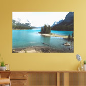 Bergsee Leinwanddruck (Insitu (Wohnzimmer))