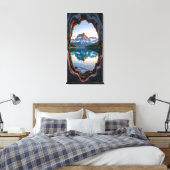 Bergsee Leinwanddruck (Insitu (Schlafzimmer))