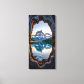 Bergsee Leinwanddruck (Vorderseite)