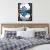 Bergsee Leinwanddruck (Insitu (Schlafzimmer))