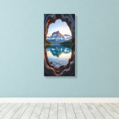 Bergsee Leinwanddruck (Insitu (Holzboden))