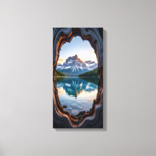 Bergsee Leinwanddruck
