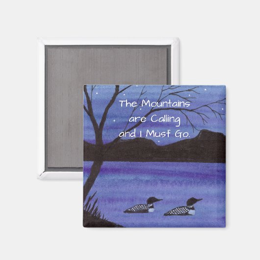 Bergsee Magnet (Vorderseite/Rückseite)