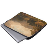 Bergsee mit Herons - Heinrich Funk Laptopschutzhülle (Vorne Knopf)