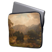 Bergsee mit Herons - Heinrich Funk Laptopschutzhülle (Vorderseite Links)
