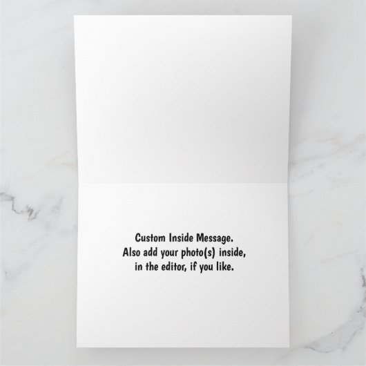 Bergsee Monarch Schmetterlinge Custom Card Karte (Innenseite)