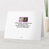 Bergsee Monarch Schmetterlinge Sympathie Karte (Rückseite)