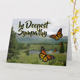 Bergsee Monarch Schmetterlinge Sympathie Karte