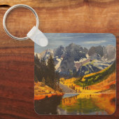 Bergsee, nach Gary Poling Schlüsselanhänger (Vorderseite)