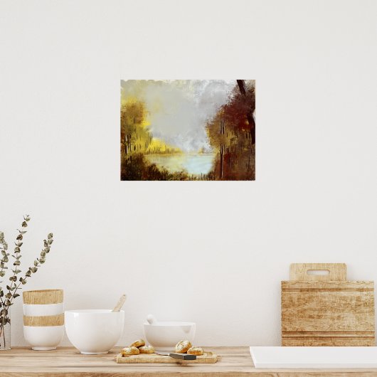 Bergsee Poster (Küche)