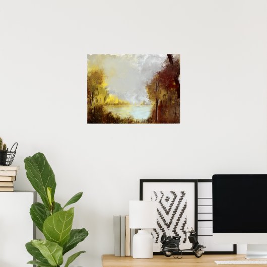 Bergsee Poster (Heimbüro)