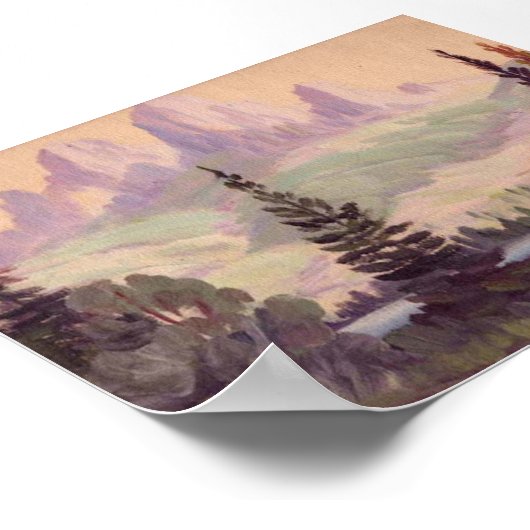 Bergsee Poster (Ecke)