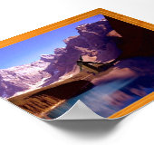 Bergsee-Poster Poster (Ecke)