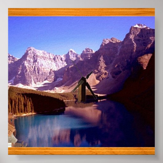 Bergsee-Poster Poster (Vorne)