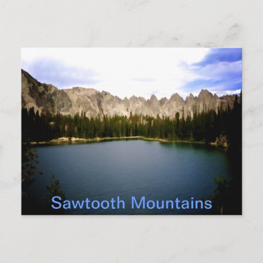 Bergsee Postkarte (Vorderseite)