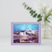 Bergsee Postkarte (Stehend Vorderseite)