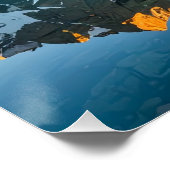 Bergsee-Reflektionsposter Poster (Ecke)