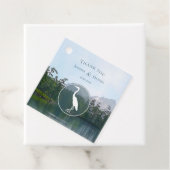 Bergsee Rustikale Hochzeit Geschenkanhänger (Beispiel)