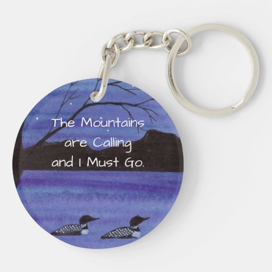 Bergsee Schlüsselanhänger (Rückseite)