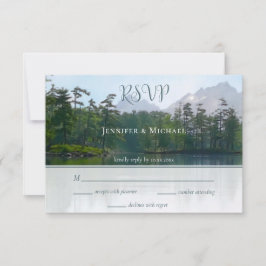 Bergsee Unser Abenteuer beginnt RSVP Karte
