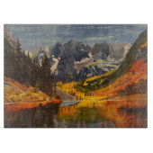 Bergsee, von Gary Poling Schneidebrett (Vorderseite)