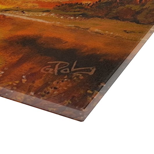 Bergsee, von Gary Poling Schneidebrett (Ecke)