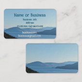 Bergsee-Wald Landschaft Außenbereich Visitenkarte (Vorne/Hinten)