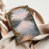Bergsee-Wald-Reflexions-Hochzeit