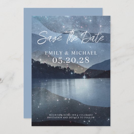 Bergsee-Wälder Save The Date (Vorne/Hinten)