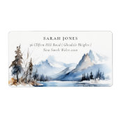 Bergsee Winterschnee Landschaft Adresse (Vorne)