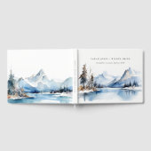 Bergsee Winterschnee Landschaft Hochzeit Gästebuch (Voll)