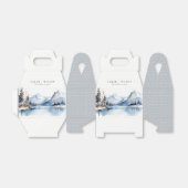 Bergsee Winterschnee Landschaft Hochzeit Geschenkschachtel (Ungefaltet)